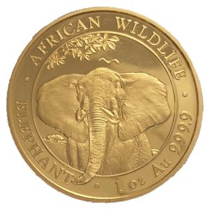 1 unca zlatnik Somalijski slon 2021