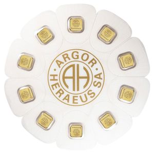10 x 1 g zlatno sjeme Argor Heraeus