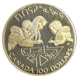 1/4 unce kanadski zlatnik 100 dolara Pismenost 1990