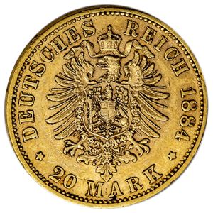 20 maraka zlatnik Njemačkog Carstva
