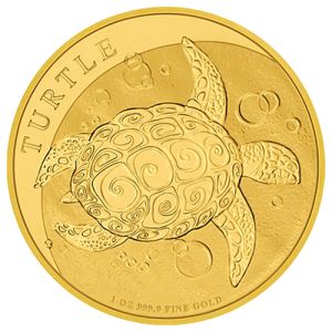 1 unca zlatnik Niue kornjača 2022