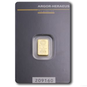 1 g zlatna poluga Argor Heraeus