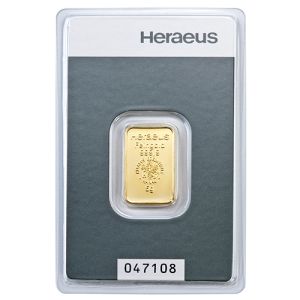 5 g zlatna poluga Heraeus