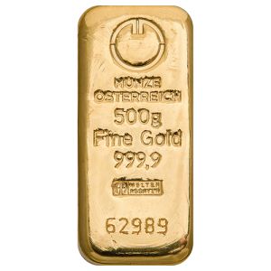 500g zlatna poluga Münze Österreich