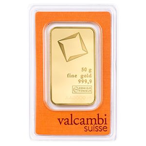 50g zlatna pločica Valcambi