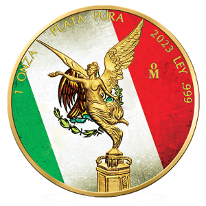 1 unca srebrnjak Libertad 2023 – meksička zastava, Art Color Collection