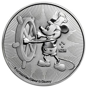 1 unca srebrnjak Parobrod Willie 2017, Mickey Mouse